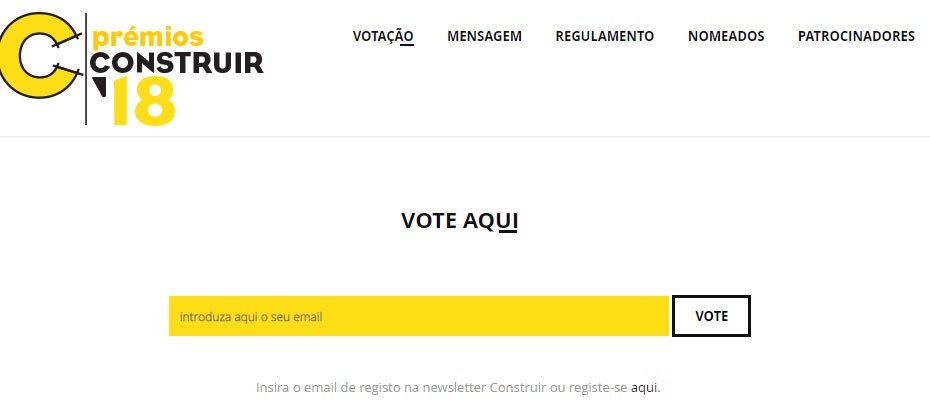 Prospectiva nomeada para os prémios Construir 2018