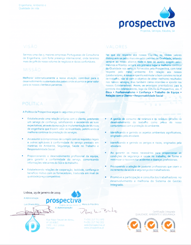 Prospectiva migra certificação para novo referencial ISO