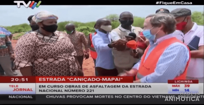 Governadora da Província de Gaza visita obra fiscalizada pelo consórcio Prospectiva / Prospectiva MZ