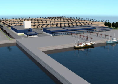 Construção do porto de Pesca Industrial