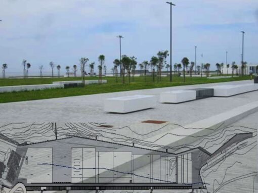 Passeio pedonal da marginal da Praia Norte