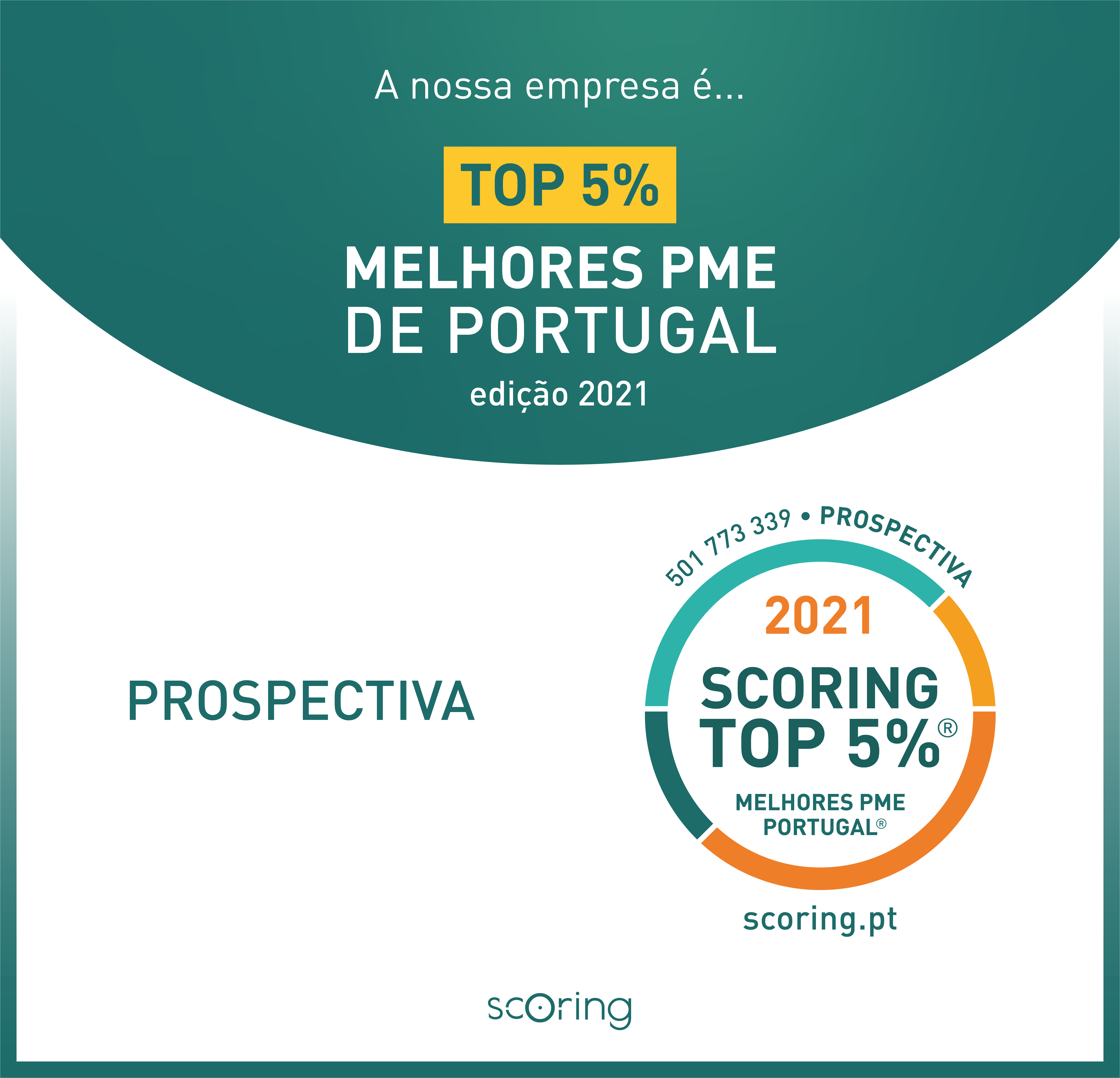 A Prospectiva é uma das Top 5% melhores PME de Portugal