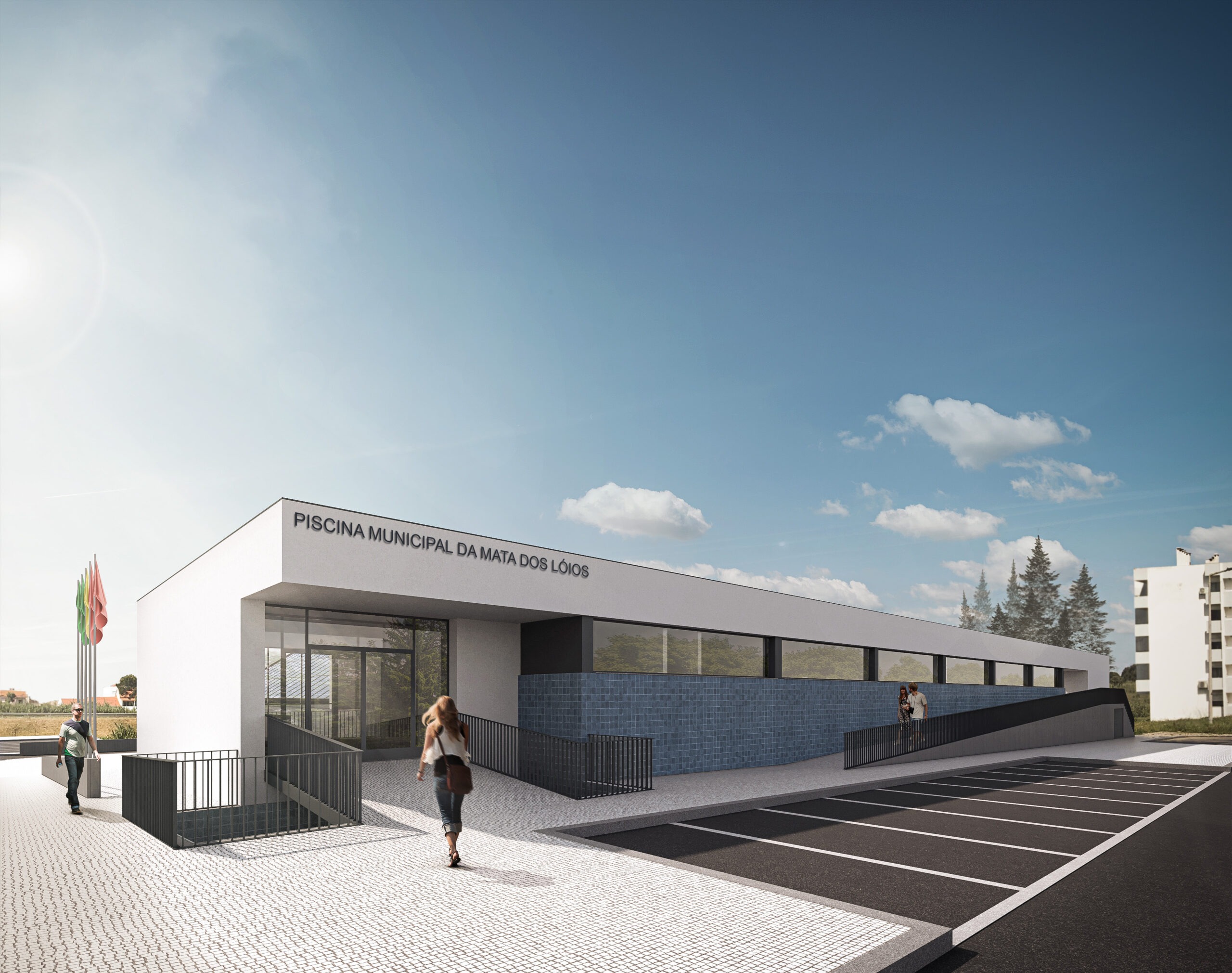 Nova Piscina Municipal da Mata dos Loios, no Barreiro, com projeto PROSPECTIVA