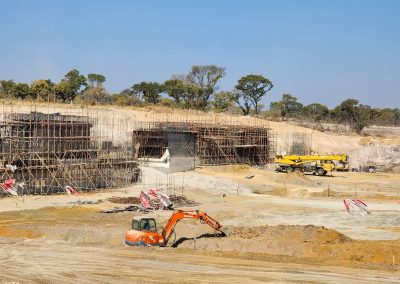 Projecto e Construção da Barragem 128, Calucuve
